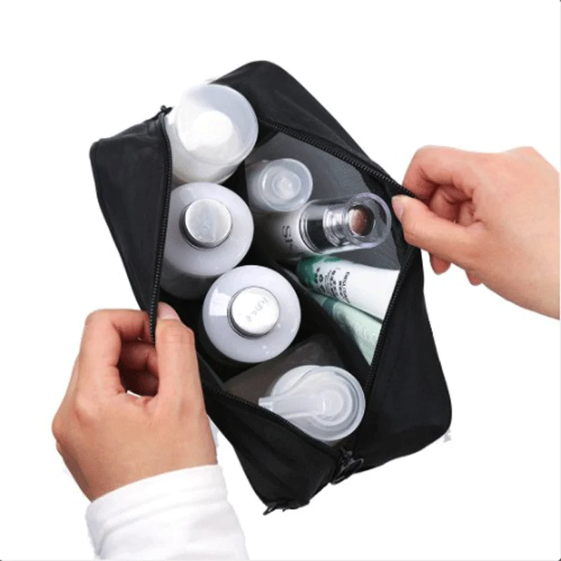 Portable Mesh Bag High-Capacit Pouch Cosmetic Bag Travel Washing Bag  Storage Bag Set Unisex Pouch For Mens And Women