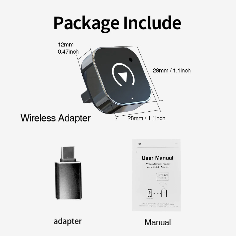 

Беспроводной адаптер CarPlay 2 в 1, Apple Car Play Android Auto AI Smart Box, автомобильные интеллектуальные системы для Toyota Honda Autosky Vw Sky