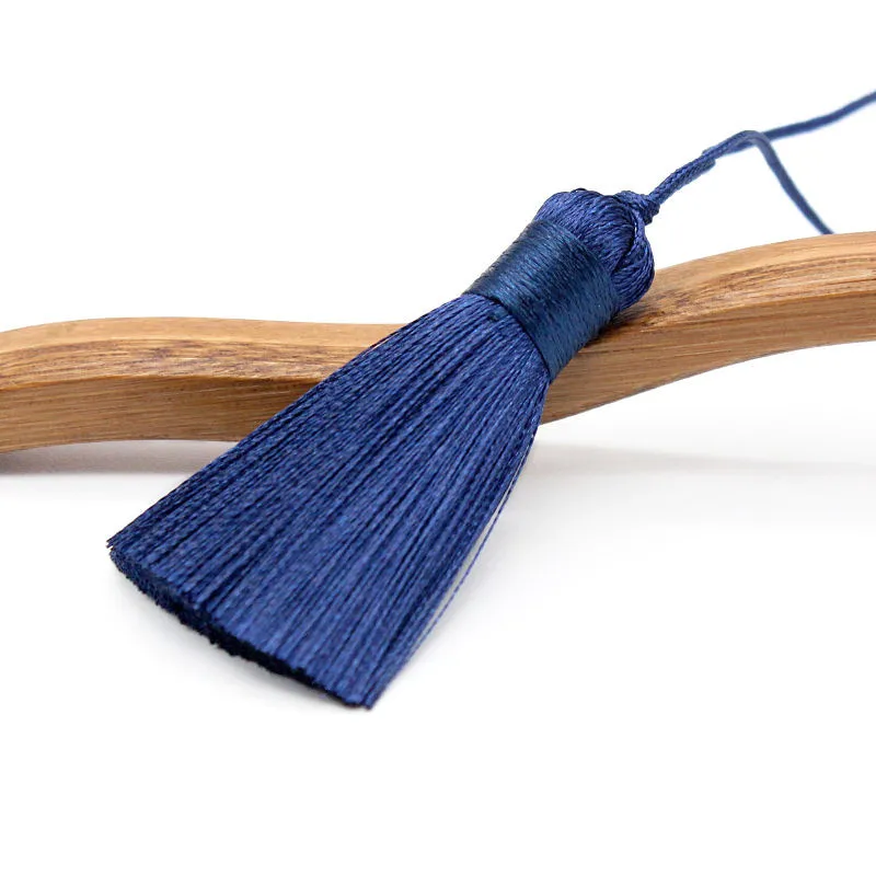 5pcs 50mm silk tassels for earring household party decoration crafts diy phone case bag accessorie handmade pendant material free global shipping