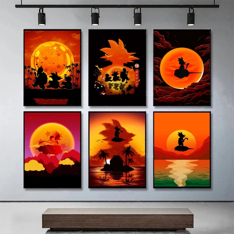 

Canvas Art Walls Painting Cartoon Character Picture Modular Prints Living Room Classic Hanging Friends Gifts Comics Pictures