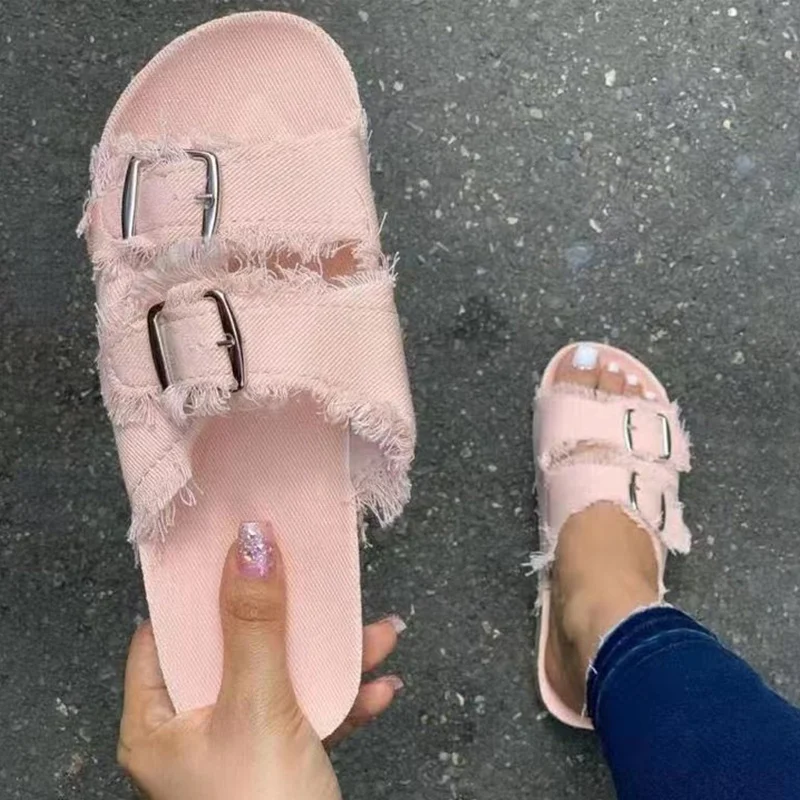 

Women Sandals 2022 Summer Shoes Women Flats Sandals Peep Toe Casual Slippers Summer Sandalias Mujer Comfy Flat Shoes Female