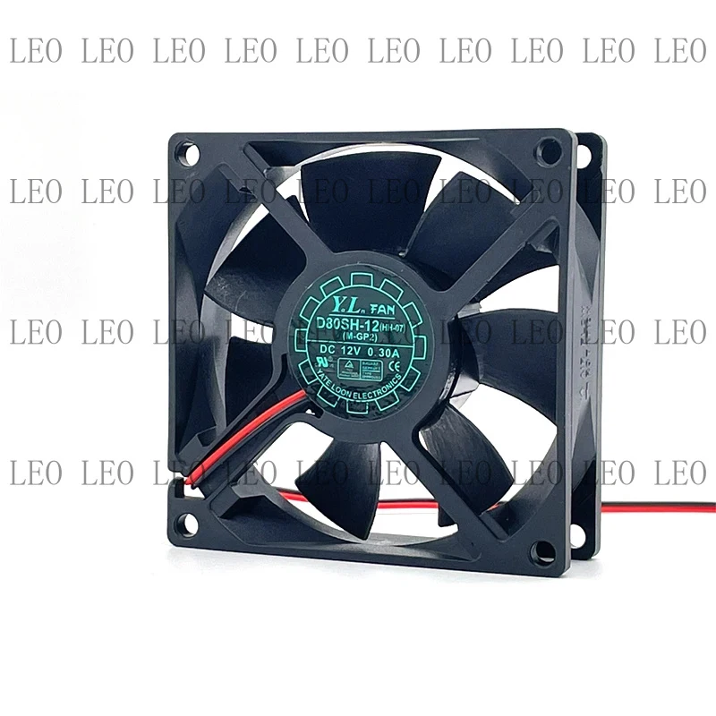 Фото Новый оригинальный вентилятор охлаждения AA D80SH-12 8025 12V 0.30A 8CM 2-pin с высоким объемом воздушного потока, бесшумный, для корпуса ПК №2