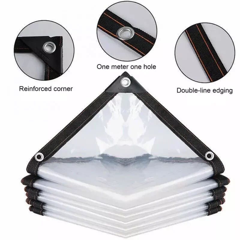 

Customize Plastic Rainproof Cloth Transparent PE Film Garden Balcony Tarpaulin Greenhouse Succulent Plant Waterproof Cloth