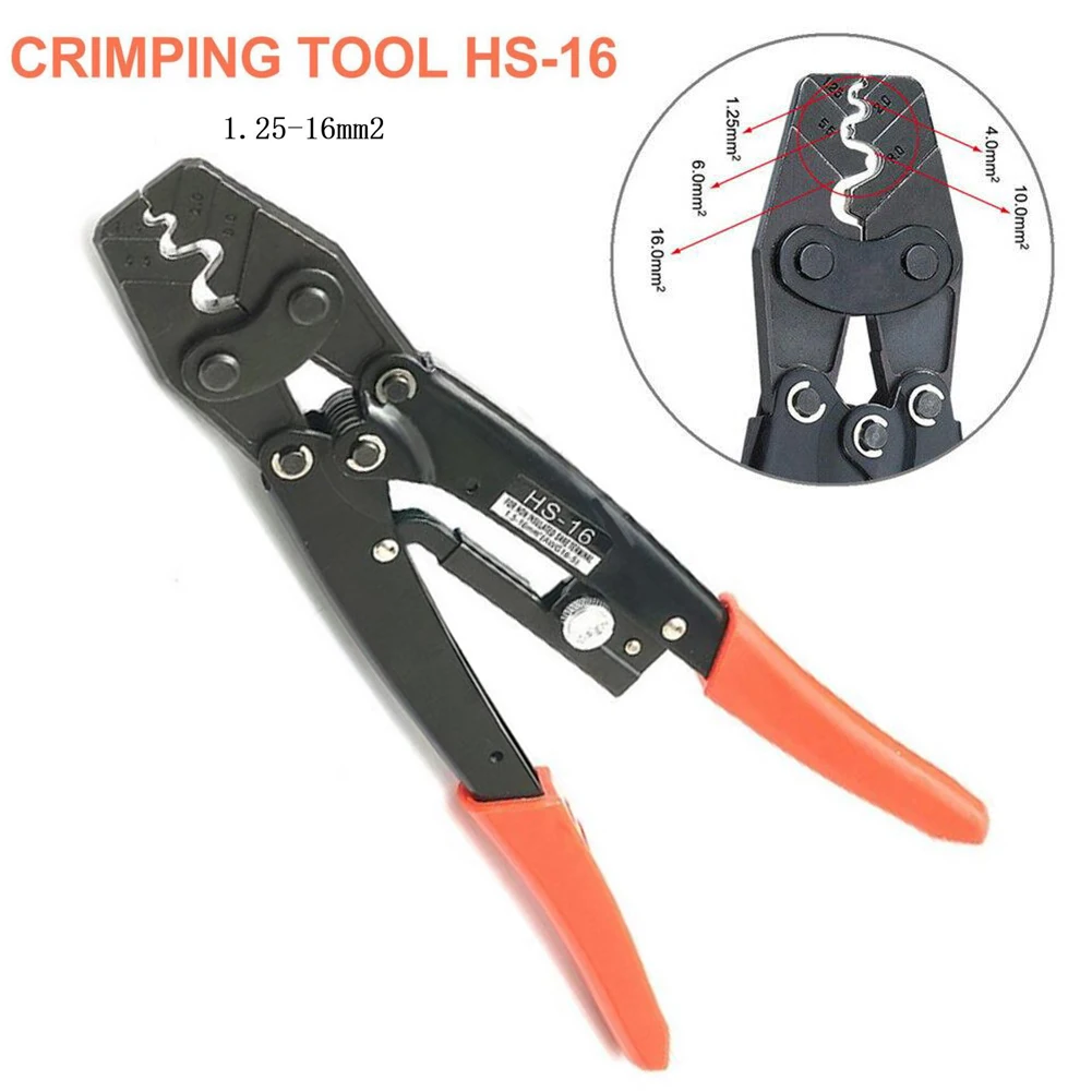 

1.25-16mm² Cable Battery Lug For Anderson Plug Crimping Crimper Tool Terminal Crimping Tools Pliers Rachet Crimping Pliers