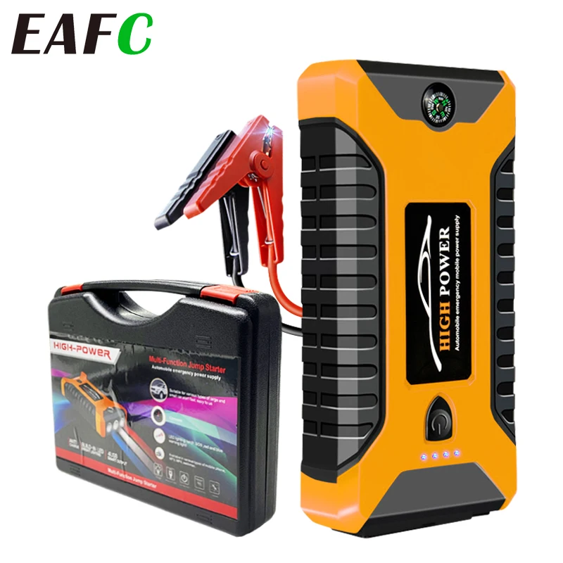 

Автомобильное пусковое устройство QC3.0 600A, 12000 мАч, большая емкость, 4 USB-порта, интеллектуальная система защиты, автомобильная пусковая Систе...