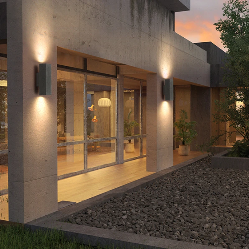 Диммируемый настенный светильник E27 уличное освещение с лампочками 10 Вт 14 24