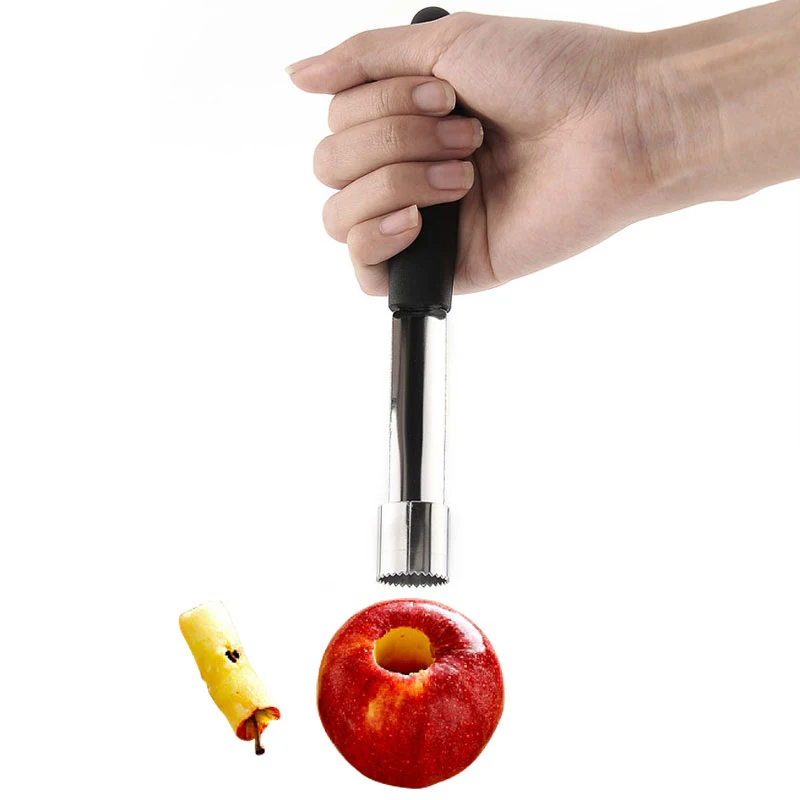 

Stainless Steel Easy Twist Fruit Core Seed Remover Cutter Apples Red Dates Corers Twist Fruit Core Remove Pit Kitchen Gadgets