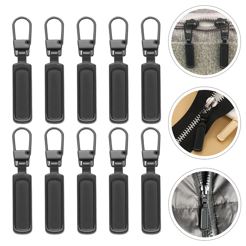 

10 Pcs Accessories Alloy Zipper Pulls Zipper Tags Metal Zipper Tag Replacement Zipper Pulls Tags Zipper Pulls