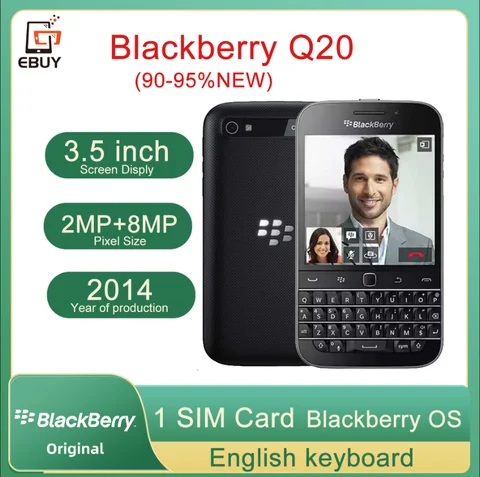 Смартфон Blackberry Classic Q20, 2/16ГБ, global, Б/у