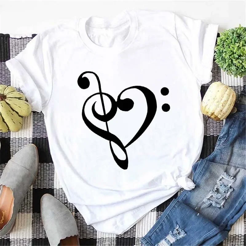 Cross-border Supply Women's Short Sleeve T-shirt Crew Neck Design High-quality Printed Graphics Tshirt For Various Occasions