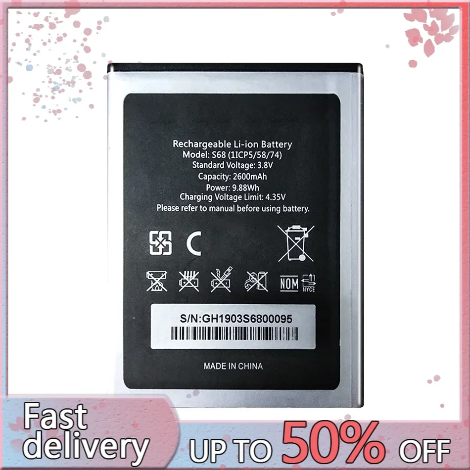 Высококачественная батарея 2600 мАч C 16 C16 Pro для смартфона OUKITEL S68/C16 C16pro Batteria
