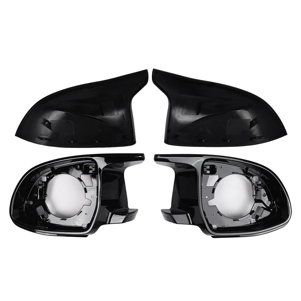 Глянцевое черное автомобильное боковое зеркало заднего вида крышка зеркала