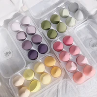 8 grids makeup puff storage box plastic empty cosmetic sponge drying box portable egg shaped storage stand makeup tools