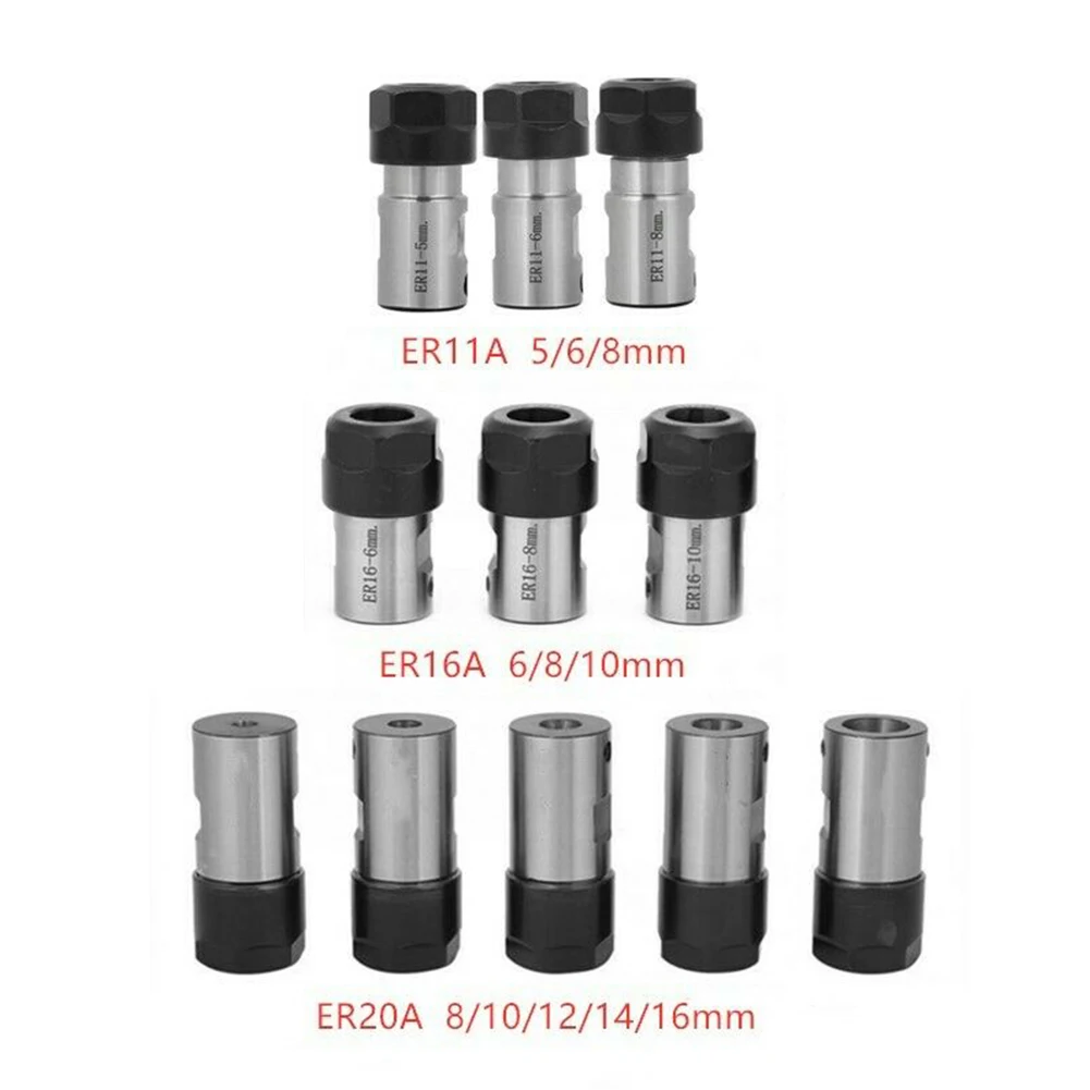 

Motor Shaft Collet Chuck 5-16mm Steel Extension Rod ER11/ER16/ER20 A ER Straight Collet Toolholder Workholding CNC Tool