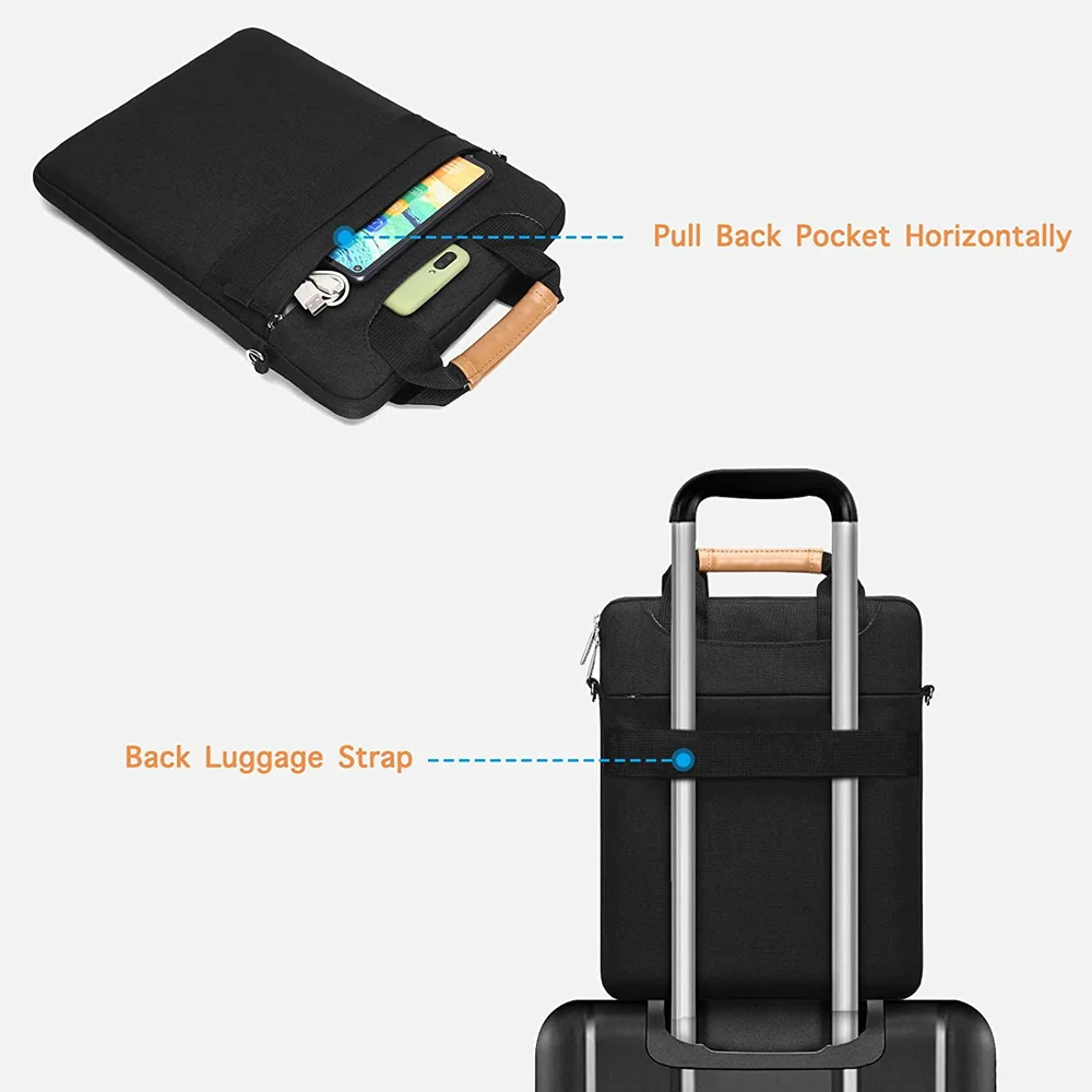 Многофункциональная сумка для ноутбука с ручкой мессенджер на плечо 13 14 15 6