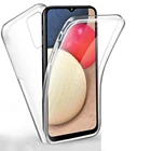 Двойной прозрачный чехол для Samsung A22 4G A42 5G A12 M12 A02S A32 A52 A72 5G 360 Полный чехол для Galaxy A21S A31 A51 A71 A41 A01 A11 M11