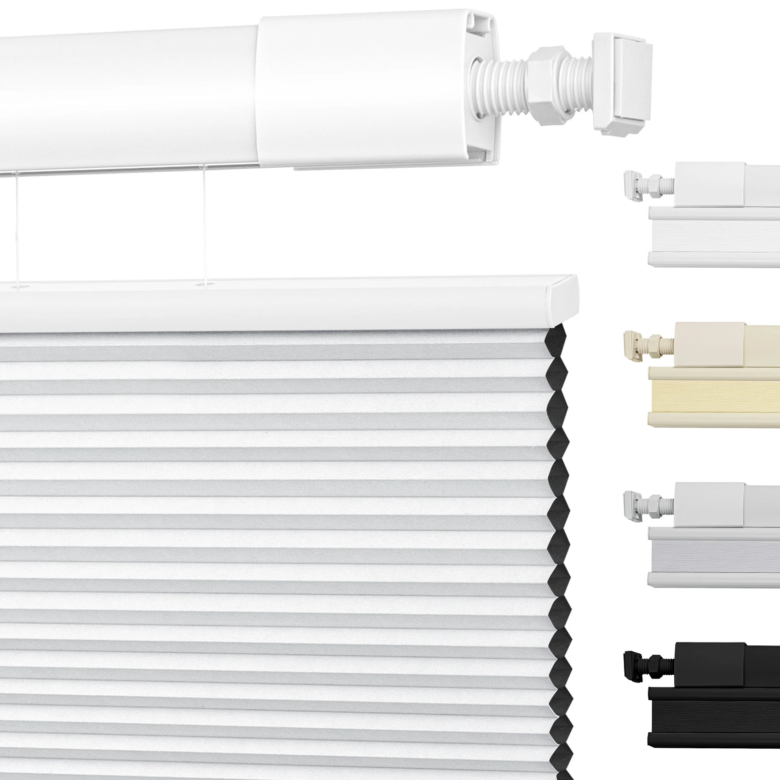 Moonice без дрели верхняя часть вниз нижняя сотовые плиссированные шторы