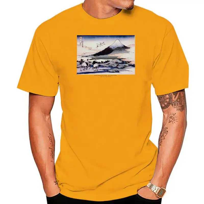 

Hokusai Cranes near Umezawa Manor 36 Views of Mt Fuji Ukiyo-e Japan Art T-Shirt Cartoon t shirt men Unisex New Fashion tshirt
