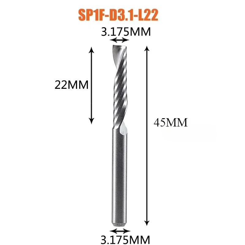 

MTST спиральная концевая фреза 3,175 мм для гравировки