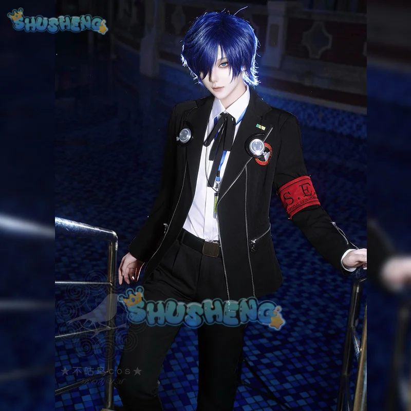 Юки Макото Косплей Костюм Игра Persona 3 школьная форма костюмы для красивых мужчин