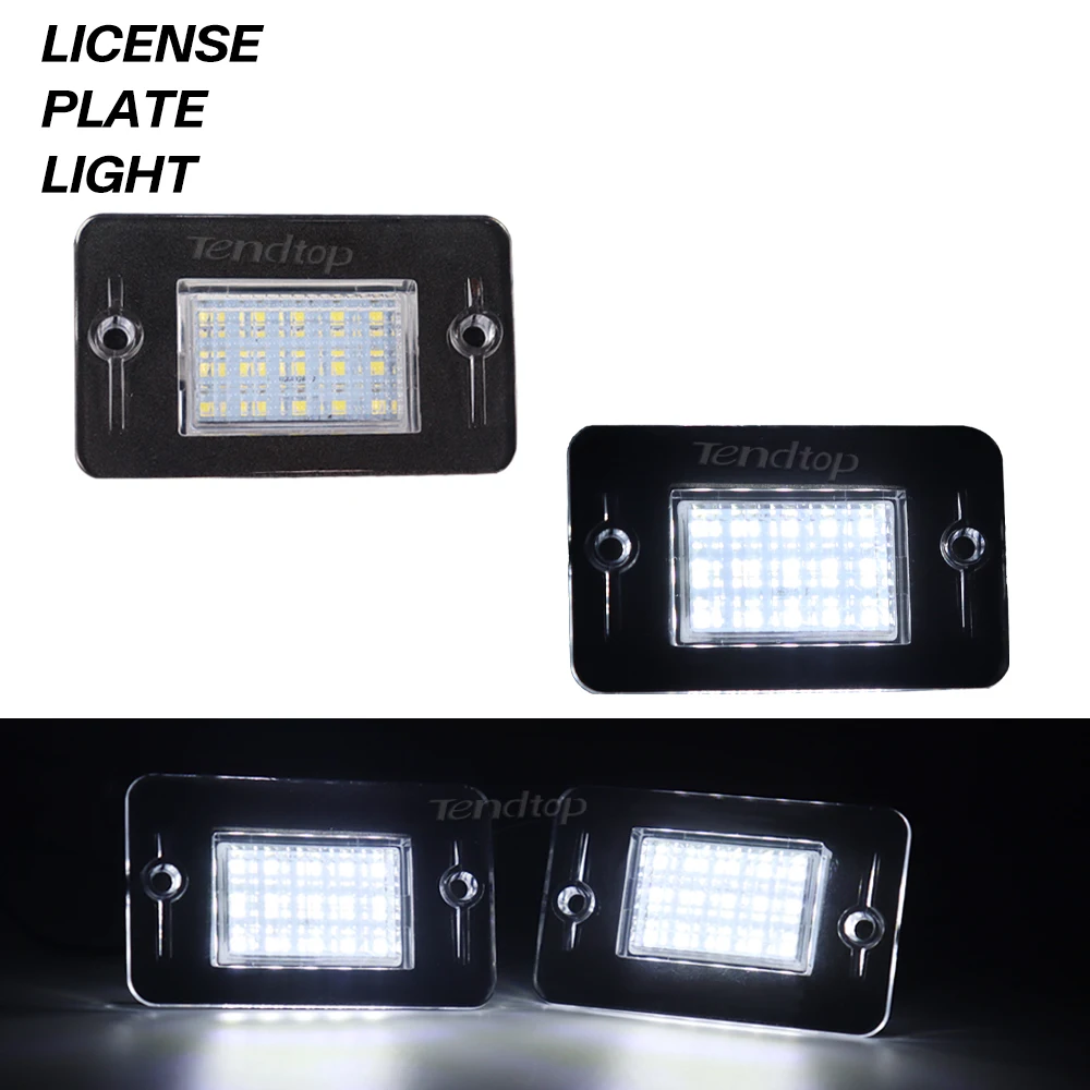 2X для Land Rover Discovery 1 1994-1998 Discover 2 L318 1998-2004 6000K белые светодиодные фонари номерного