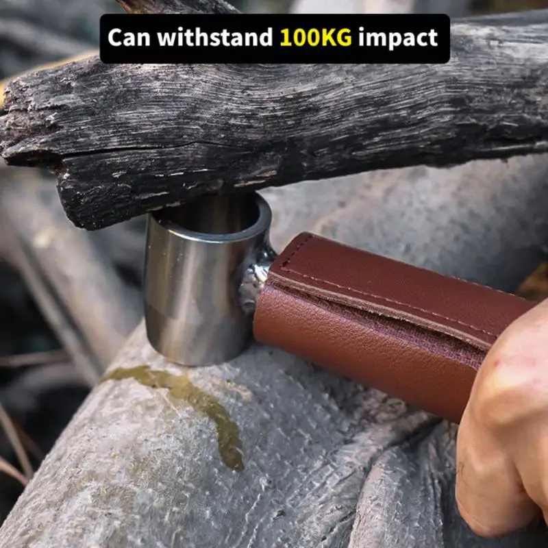 

Handheld Survival Drill Bits Outdoor Survival Punch Tool 26mm Eye Diameter Camping Manual Hole Maker Wrench Manual Auger Wrench
