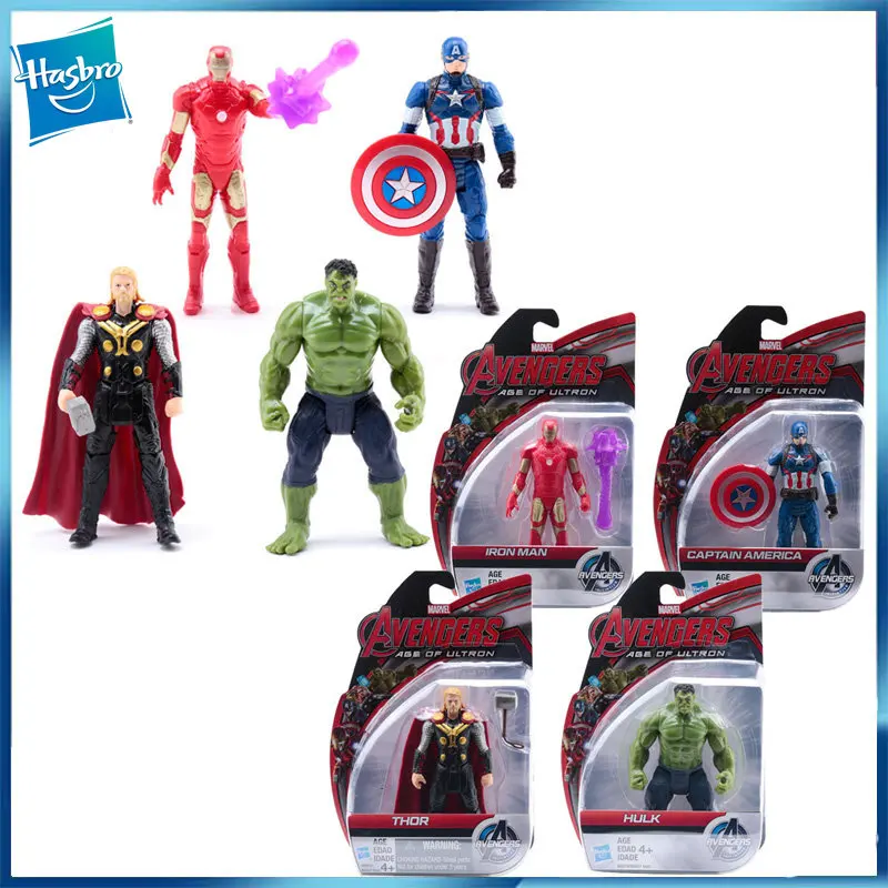 

Hasbro Marvel Avengers Age of Ultron Iron Man Thor Hulk Captain America Loki Action Figures Collectible Model Kids Toys Gift