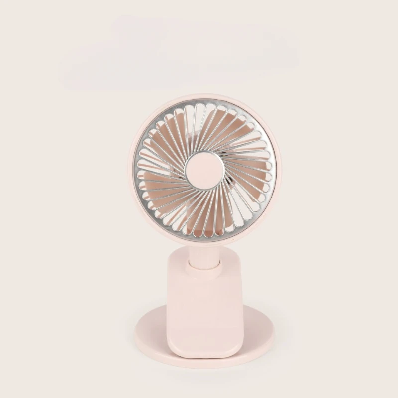 Минималистичный настольный мини-вентилятор с зажимом и USB-зарядкой для