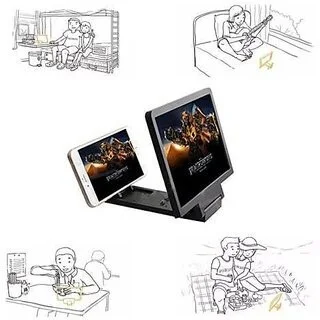 Mobile Phone 3D Screen Enlarger Magnifier Video Amplifier Projector Bracket Mobile Phone Bracket