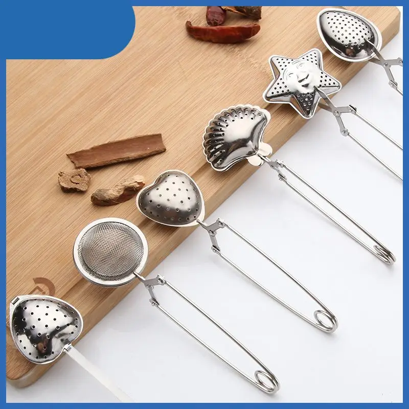 

Stainless Steel Tea Infuser Sphere Mesh Tea Strainer Coffee Herb Spice Filter Diffuser Handle Tea Ball Filter Teapot Gadgets