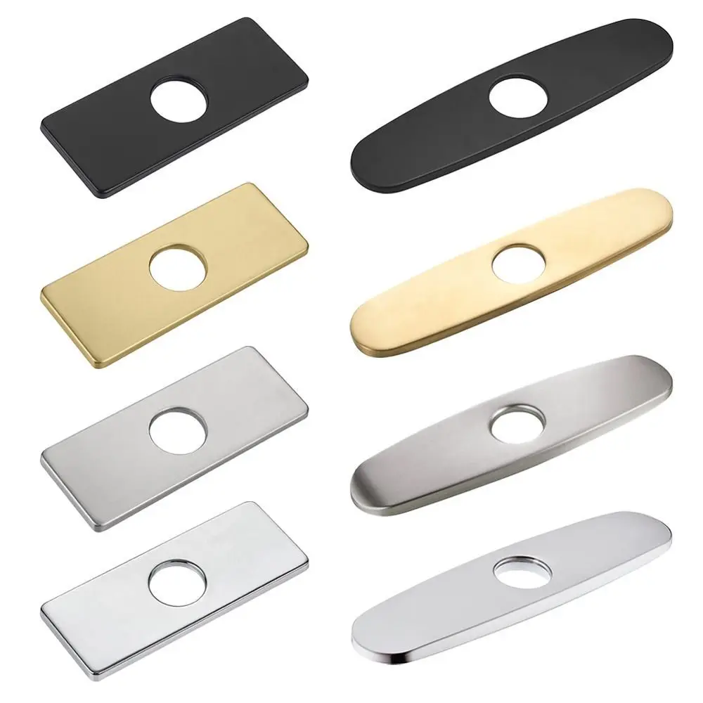 

Faucet Plate Hole Cover Tap Cover Deck Plate Stainless Steel Faucet Deck Plate Bathroom Kitchen Faucet Escutcheon Plate