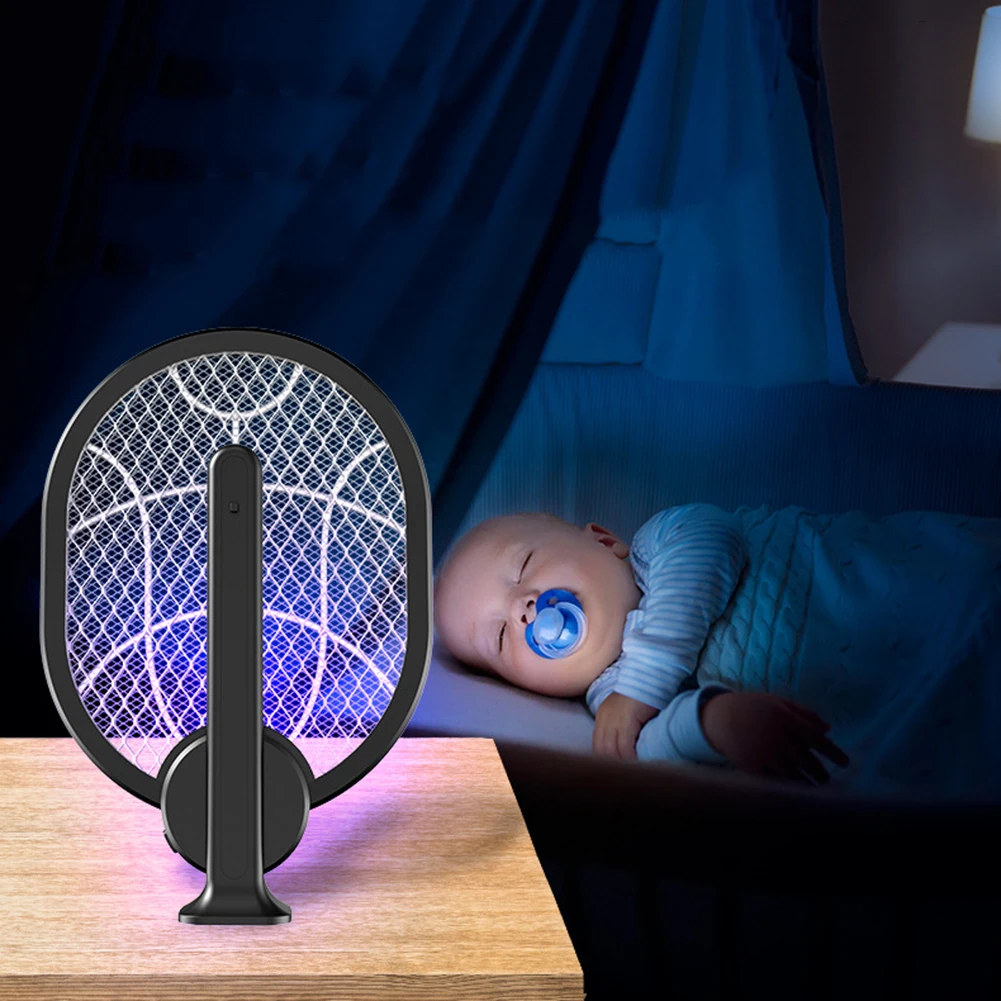 

2 в 1, выдвижная электрическая ловушка для мух, 3000 в