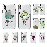 invader zim phone case for iphone 11 12 13 mini pro xs max 8 7 6 6s plus x 5s se 2020 xr cover