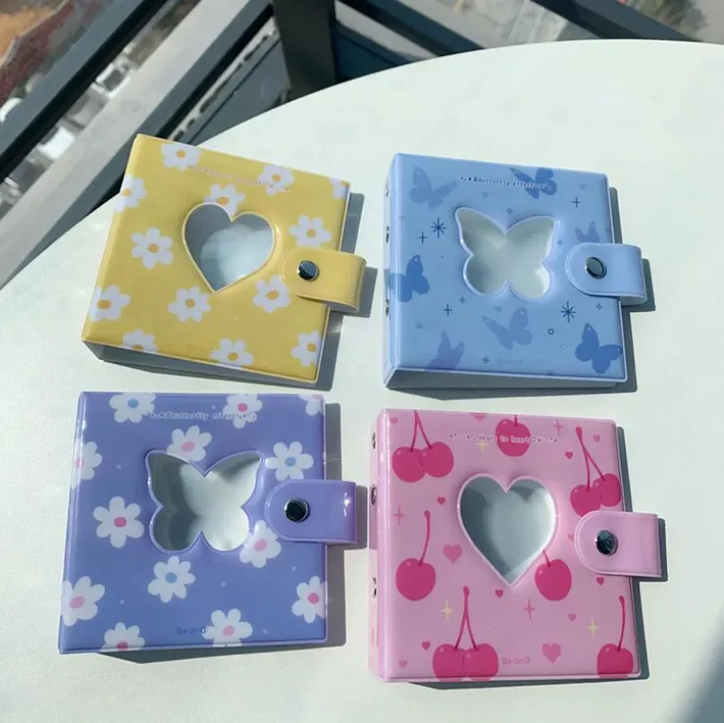 

3 inch Polaroid Photo Album Can Replace Inner Pages 20 Sheet Loose Leaf PP Butterfly Love Three-Hole Picture Storage Case Album