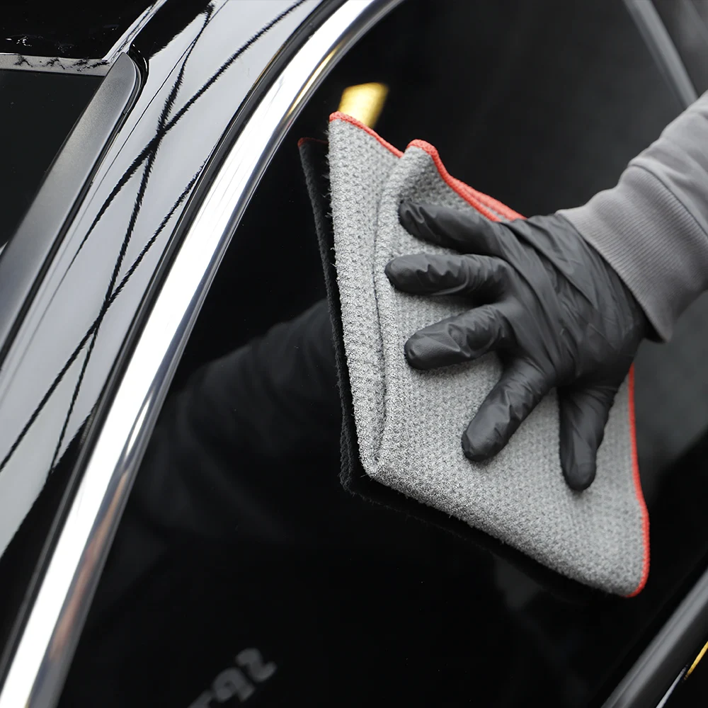1 шт. SPTA Микрофибра Вафельно-контрольное Бесшовное полотенце для мягкой мойки автомобиля на стеклянном уходе