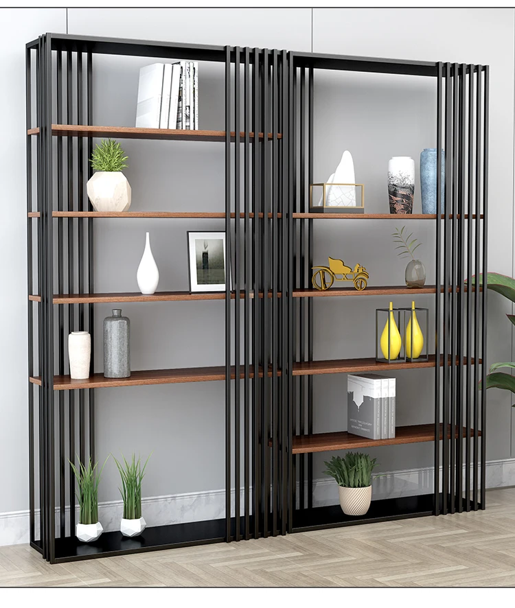 

Nordic light luxury living room floor-to-ceiling bookshelf partition shelf multi-layer simple creative display shelf bookcase