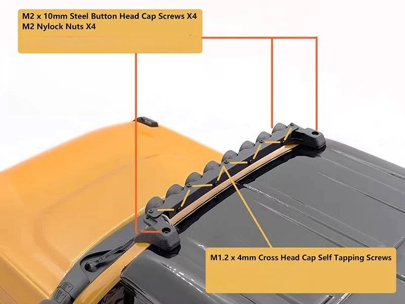 Направляющая для крыши Круглая Панель фотосессия 1/10 масштаб TRX4 2021 деталь