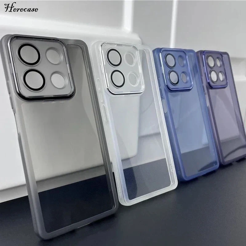 Мягкая прозрачная силиконовая задняя крышка для Samsung A15 A25 A35 A55 M53