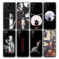 anime naruto itachi sasuke luxury phone case for galaxy samsung s7 s8 s9 s10e s21 s20 fe plus ultra 5g soft silicone case funda