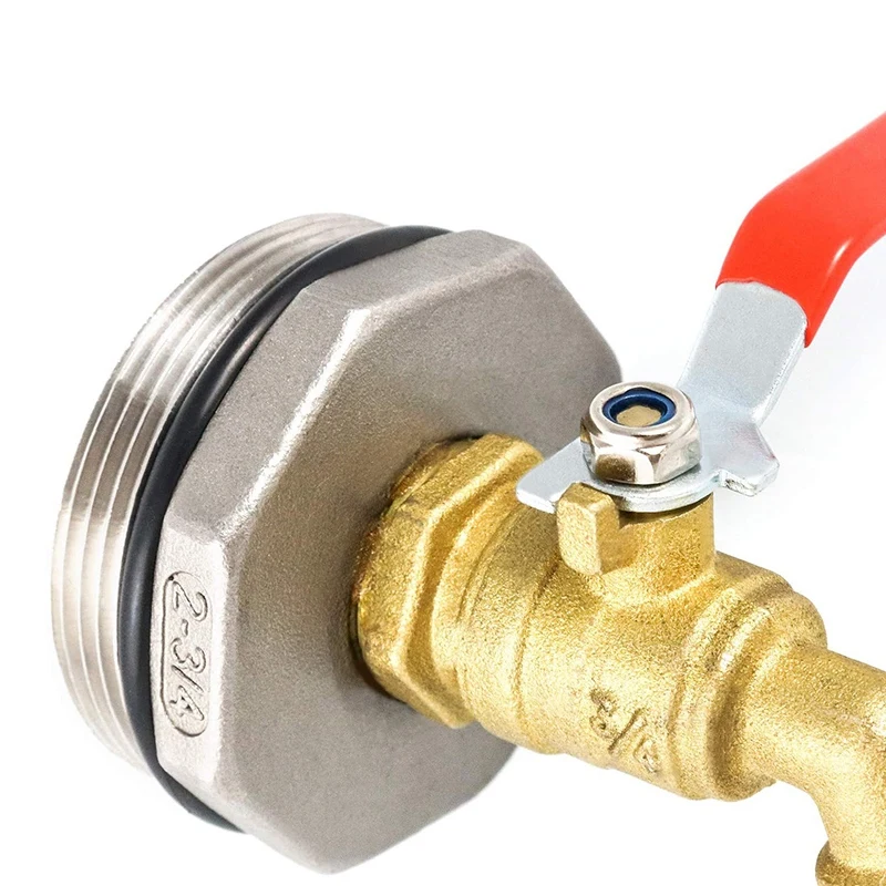 2-дюймовый барабанный кран латунный бочкообразный с прокладкой из EPDM для