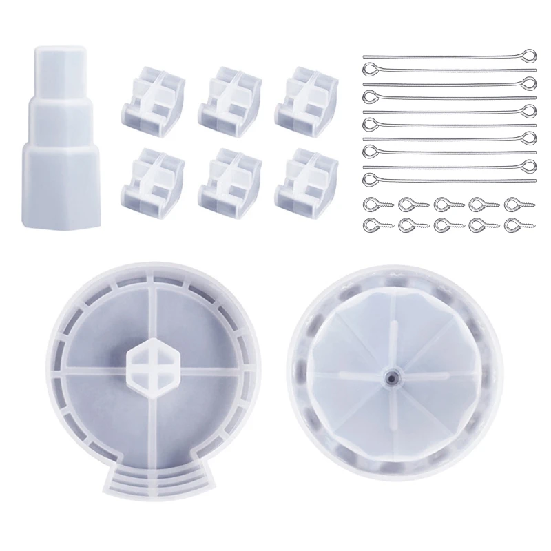 

DIY Crystal Epoxy Resin Mold 3D Carousel Horse Jewelry Silicone Mold Home Ornament Rotary Flying Chair Epoxy Casting Mould