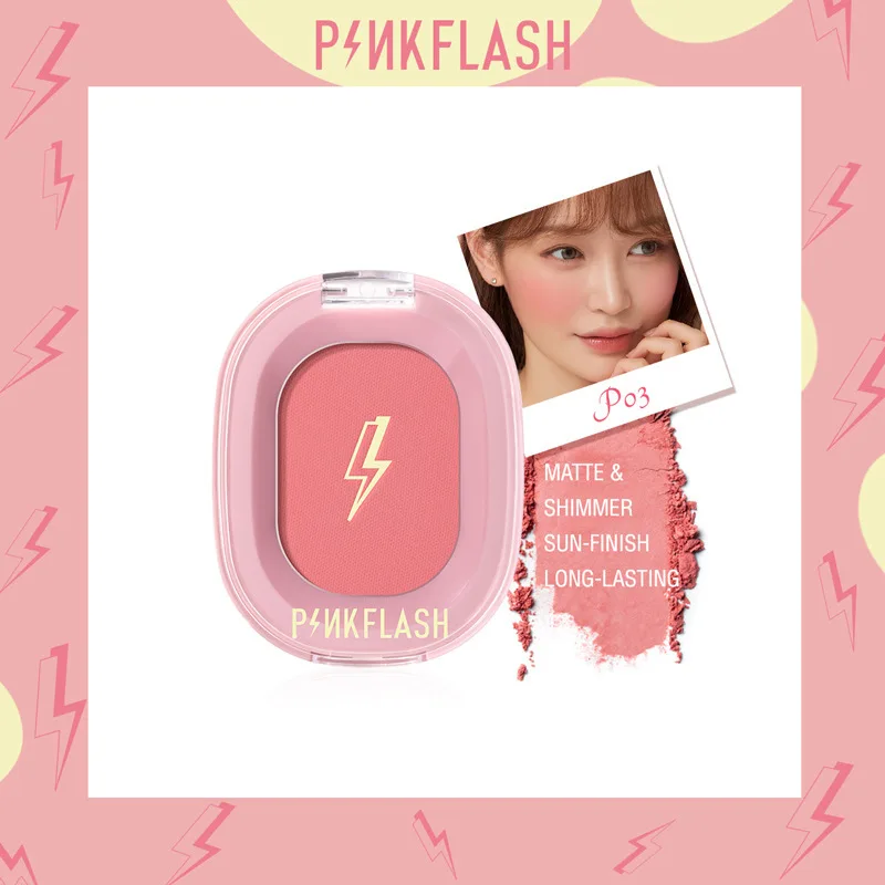 

PINKFLASH Blush Peach Palette 11 Color Face Mineral Pigment Cheek Pink Blusher Powder Makeup Professional Contour Shadow