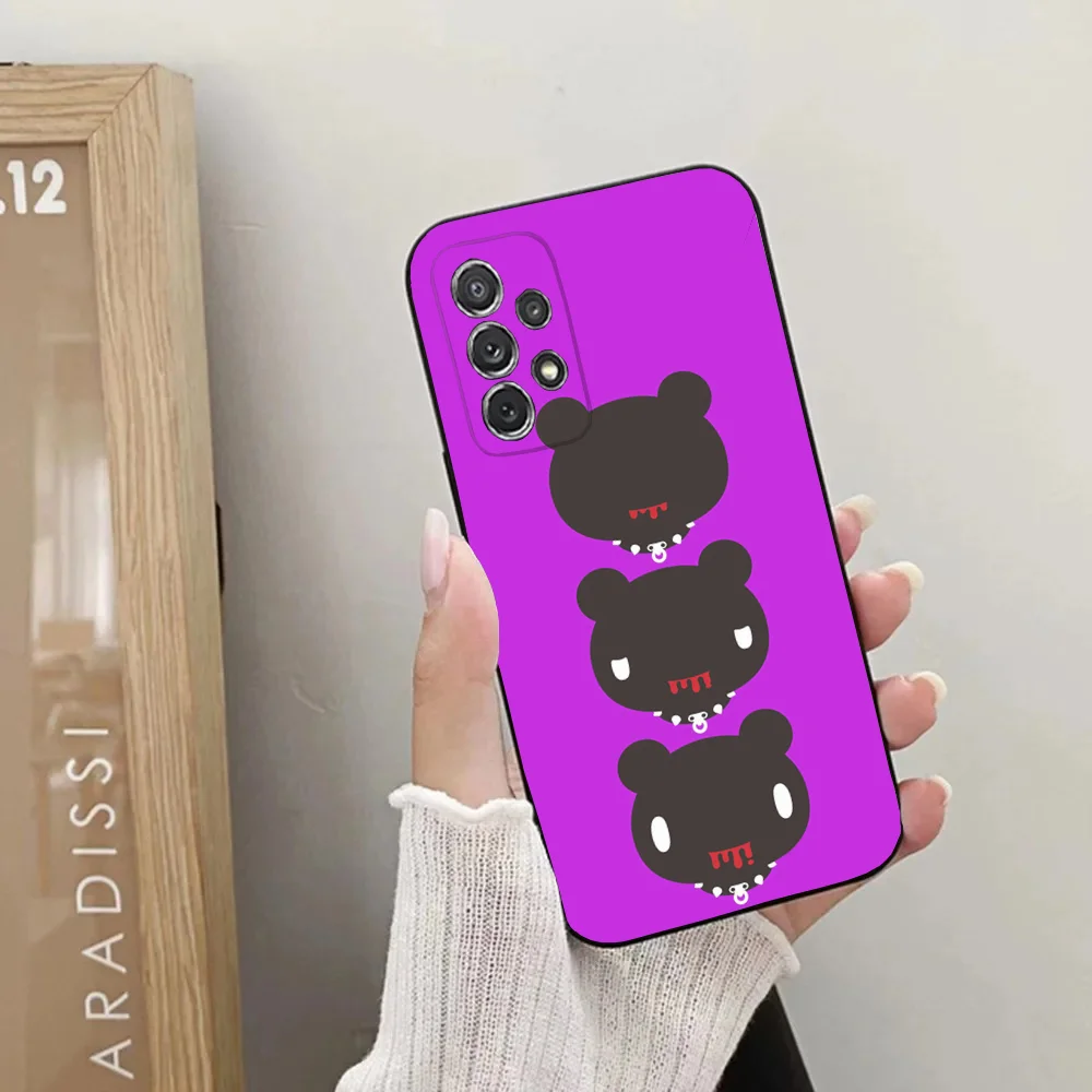 Милый чехол для телефона с мишкой G-Gloomy Samsung Galaxy A13 A21s A22 A31 A32 A52 A53 A71 A80 A91 мягкий