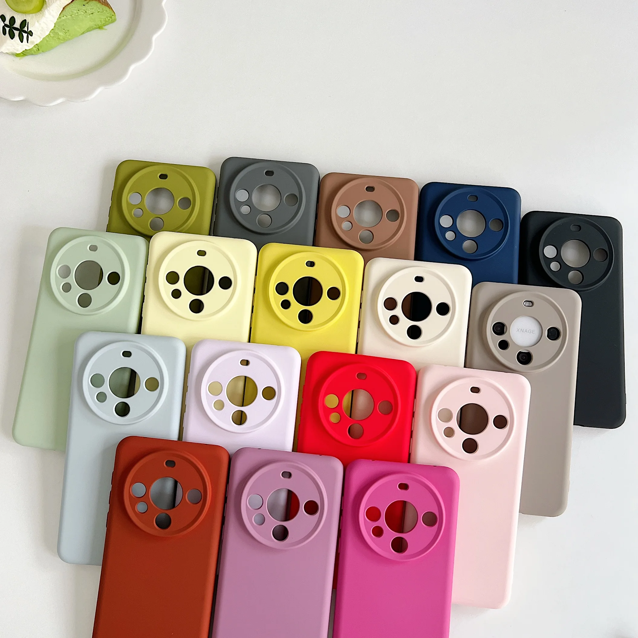 Противоударный мягкий жидкий силиконовый чехол для Huawei Mate 60 Pro 50 40 тонкий гладкий