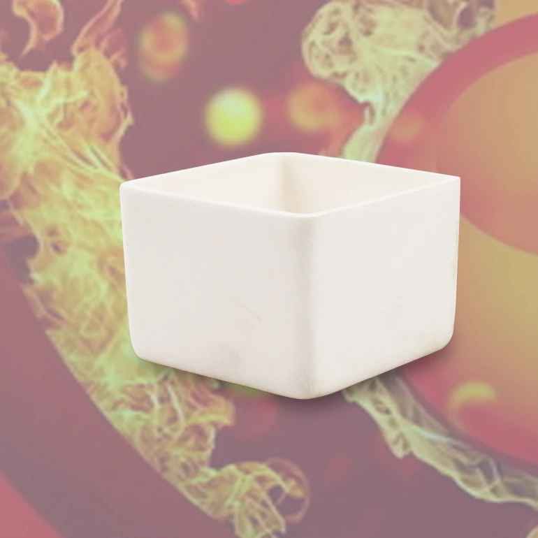 Квадратные алюминиевые лотки вентилируемый тигель из циркония для спекания с