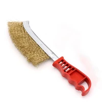 70mm steel wire brush barbecue cleaning copper brush for rust prevention derusting cleaning metal multifunctional hand tool