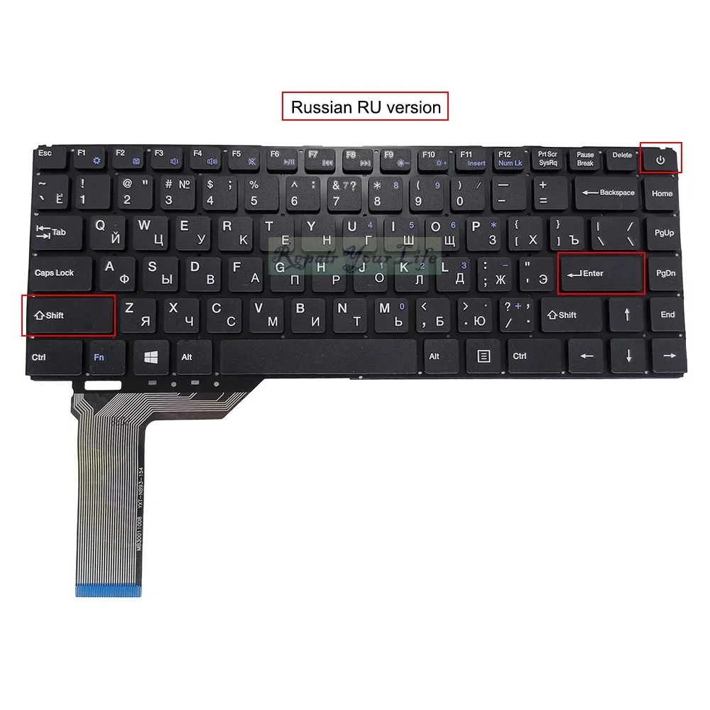 Американская русская английская клавиатура для Toposh T14 YXT-NB93-85 DK300V PRIDE-K2406 YXT-NB92-22 JM300 K708 NB941 RU США клавиатуры для ноутбуков (art.: 3920cbbe3bada) - 3920cbbe3bada
