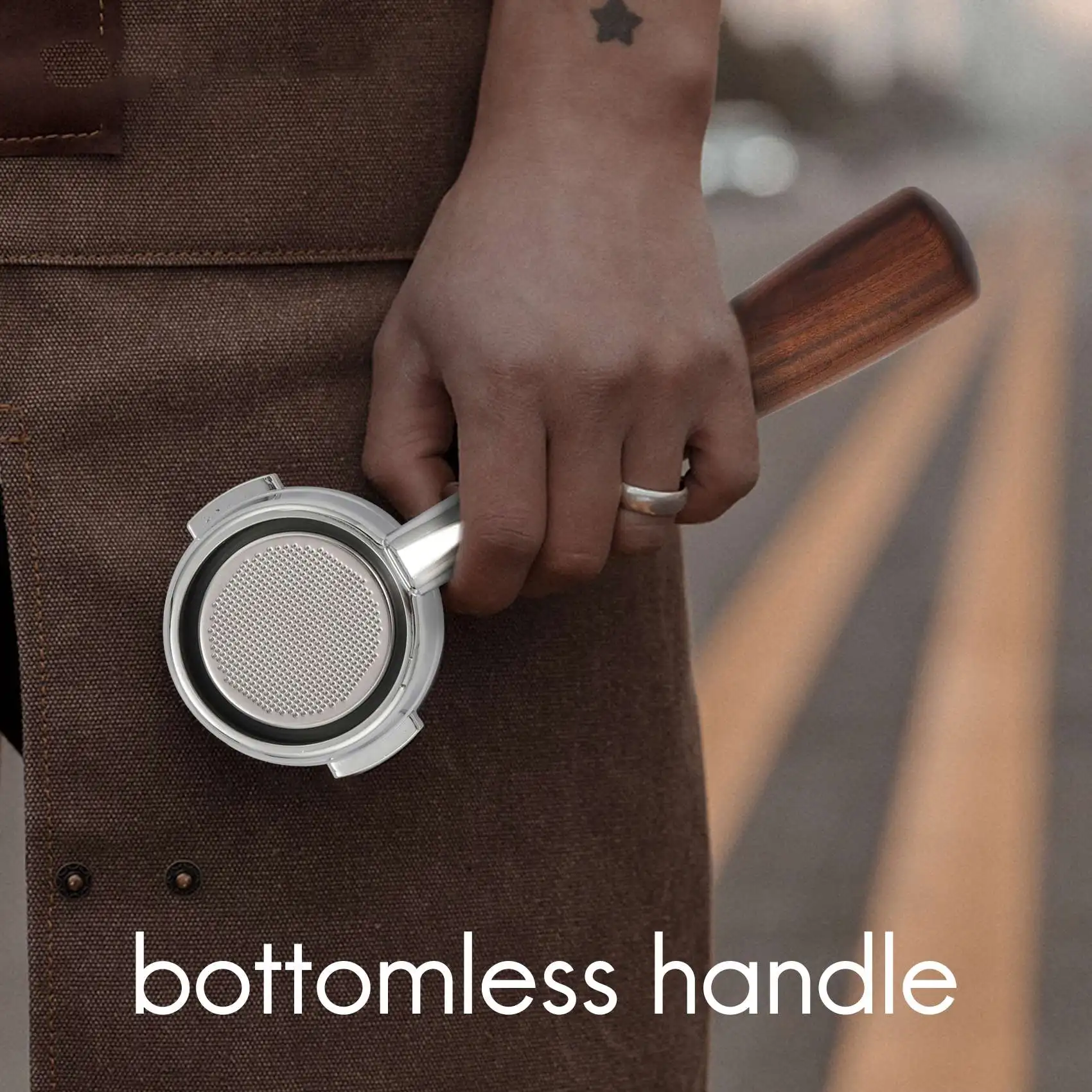 

58MM Bottomless Portafilter Stainless Steel Professional Espresso Coffee Machine with 2 Cups Filter Basket Included