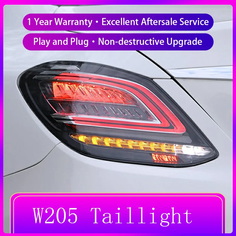 Задний фонарь для Benz W205 C180 C200 C260 C300 2015-2021 2 шт.