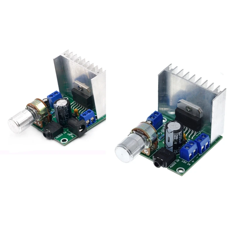 

TDA7297 Digital Power Amplifier Board Two-Channel Noise-Free 9V 12V15V 15W+15W DC Socket + Wiring Socket